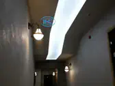 Опънат таван в коридор - транслуцентен мат.