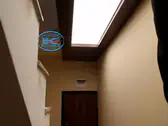 Опънати тавани Пловдив - светещ опънат таван в коридор - транслуцентен мат с диодно осветление.