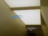 Опънат таван в коридор - транслуцентен опънат таван с диодно осветление - София.