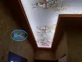 Опънати тавани Кърджали - опънат таван с диодно осветление и фотопечат.
